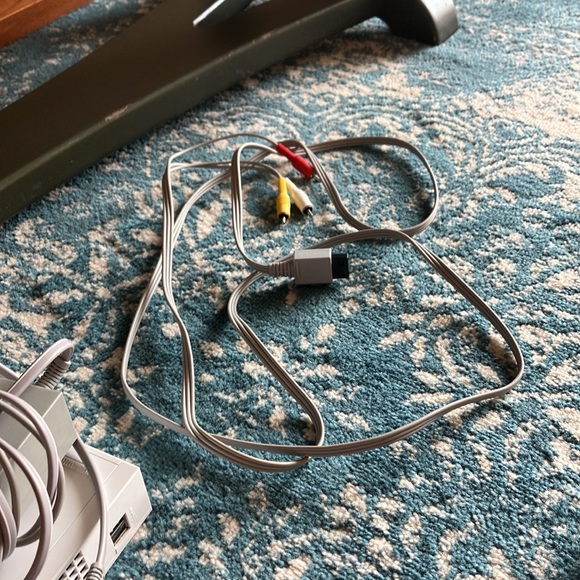 Wii console with 2 controllers, 2 nunchucks, and all cords - Picture 7 of 7